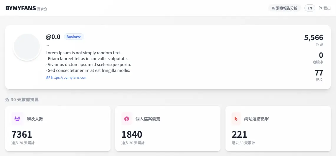 IG洞察報告分析工具